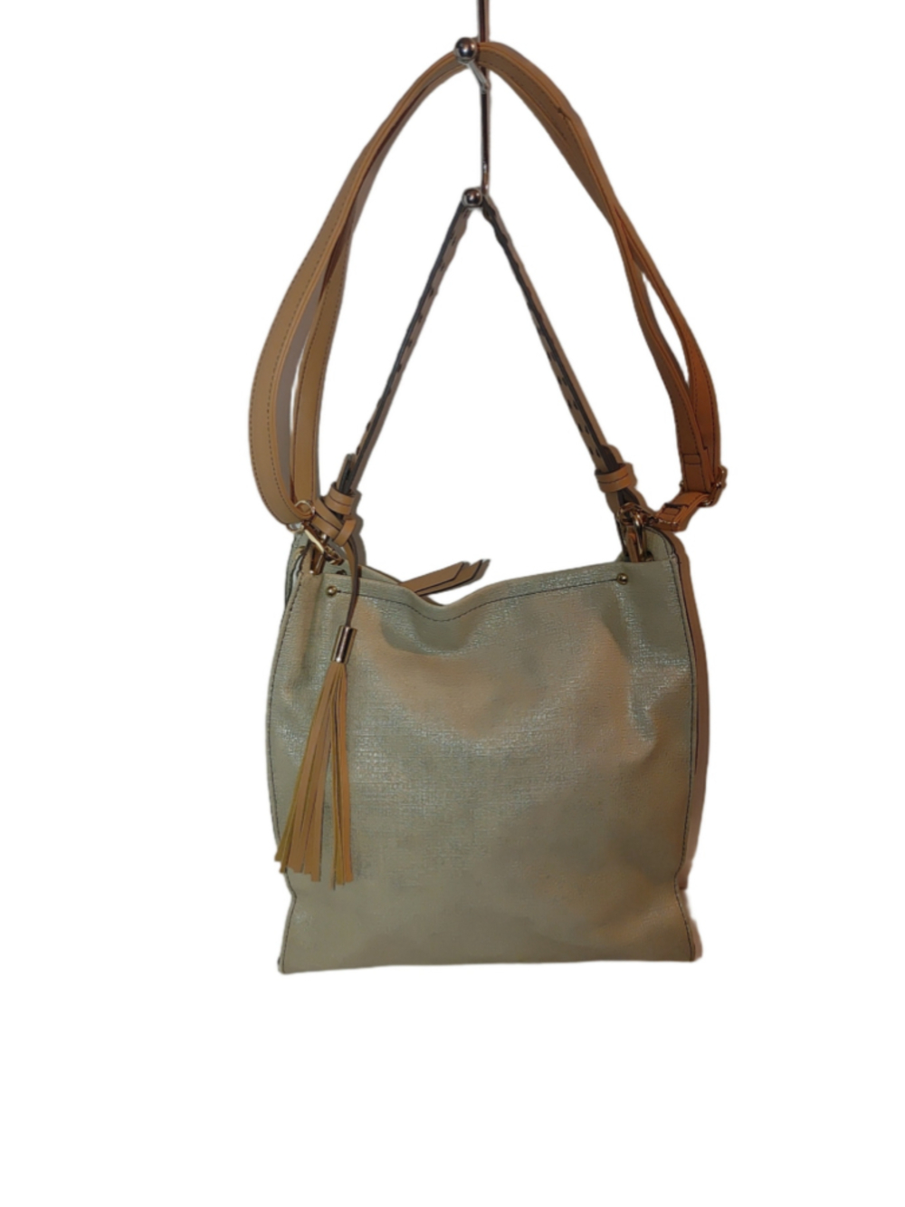 Sondra Roberts Square Glittery Hobo Bag